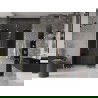 Mexen Velar L Duo stumdomos dušo durys 160 cm, grafitas, šlifuotas auksas - 871-160-003-42-55