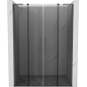 Mexen Velar L Duo stumdomosios dušo durys 150 cm, grafito, šlifuota ginklų pilka - 871-150-003-42-66