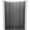 Mexen Velar L Duo slankiojamos dušo durys 140 cm, grafitas, gun metal - 871-140-003-42-95
