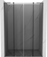Mexen Velar L Duo slankiojamos dušo durys 140 cm, grafitas, gun metal - 871-140-003-42-95