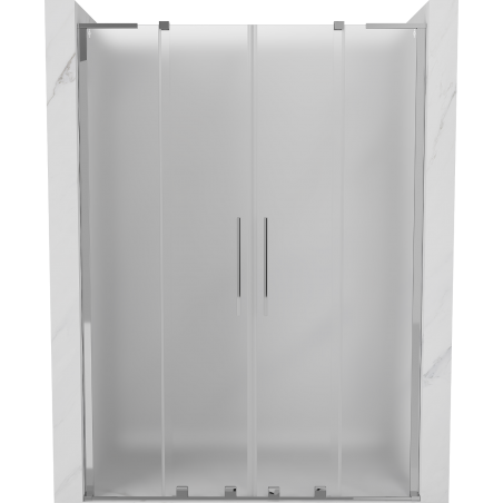 Mexen Velar L Duo stumdomos dušo durys 150 cm, matinis, chromas - 871-150-003-32-01