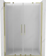 Mexen Velar L Duo slankiojančios dušo durys 150 cm, matinės, auksinės - 871-150-003-32-50