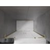 Mexen Velar L Duo stumdomos dušo durys 160 cm, matinis, auksinis šlifuotas - 871-160-003-32-55