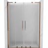 Mexen Velar L Duo stumdomos dušo durys 150 cm, matinės, rožinis auksas - 871-150-003-32-60