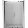 Mexen Velar L Duo stumdomos dušo durys 150 cm, matinės, šepečiuoti Gun Gray - 871-150-003-32-66