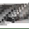Mexen Velar L Duo stumdomos dušo durys 140 cm, matinės, šlifuota gun gray - 871-140-003-32-66