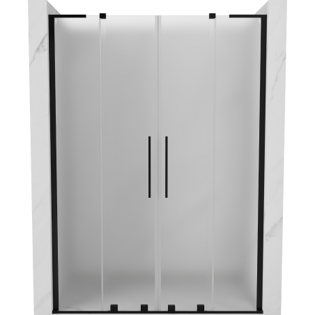 Mexen Velar L Duo stumdomos dušo durys 160 cm, matinės, juodos - 871-160-003-32-70