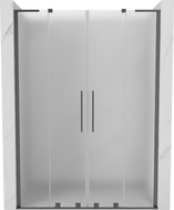 Mexen Velar L Duo stumdomos dušo durys 140 cm, matinės, gun metal - 871-140-003-32-95