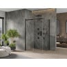 Mexen Omega stumdoma dušo kabina 120 x 80 cm, Skaidrus, Juoda - 825-120-080-70-00