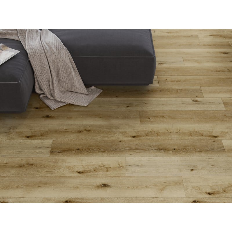 Mexen Oakley vinilinių plokščių pavyzdys 1240 x 182 mm SPC 6,5 mm, IXPE pamušalas 1,5 mm, 4 V įpjova, Ąžuolas - F1030-S