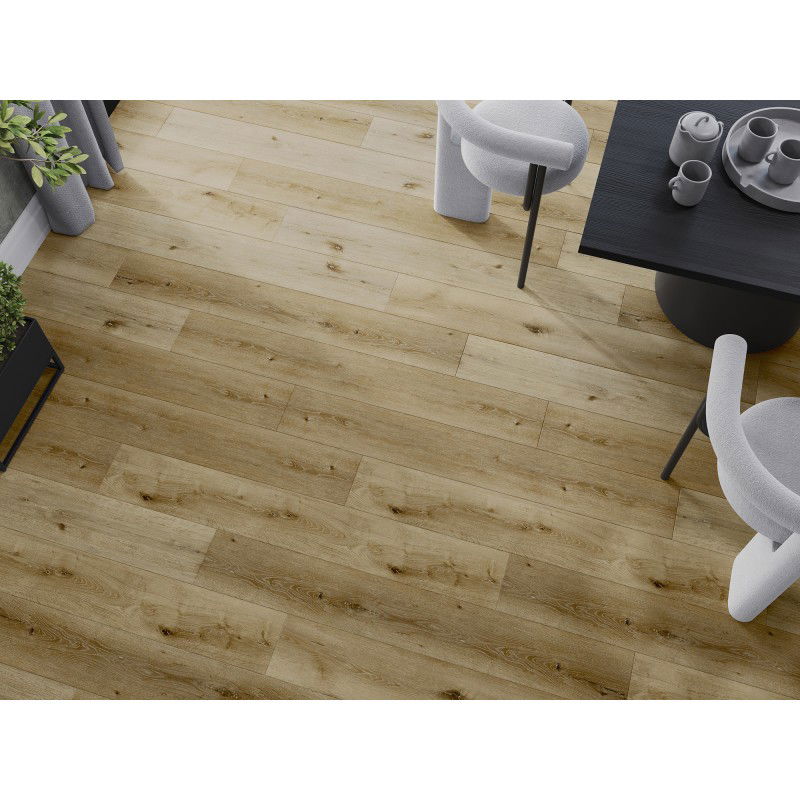 Mexen Oakley pavyzdys SPC vinilinių plokščių 6,5 mm, IXPE 1,5 mm pagrindas, 4 V-Fuga, Ąžuolas - F1030-S