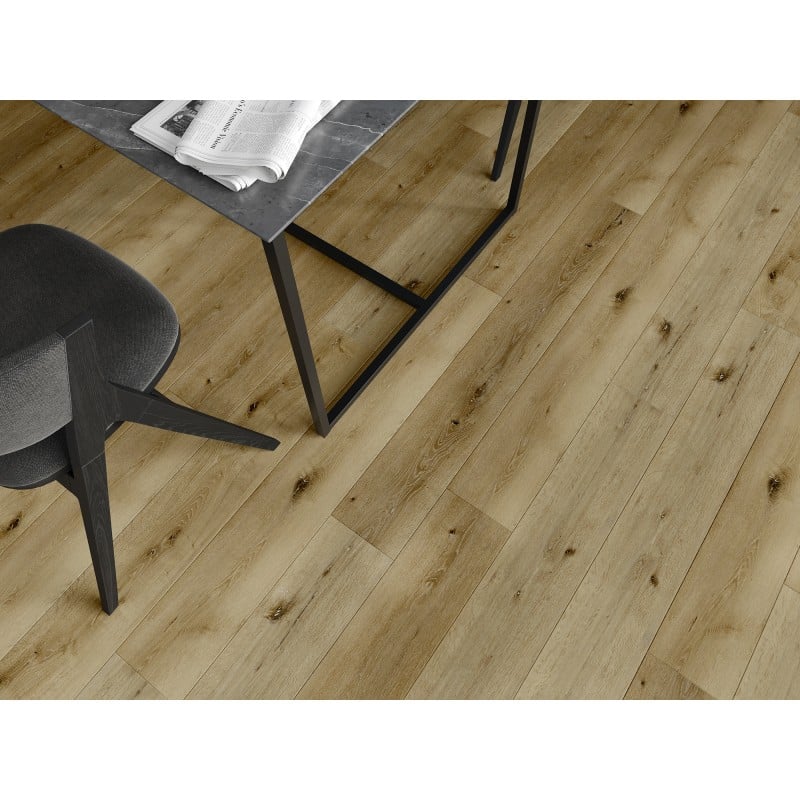 Mexen Oakley vinilinių plokščių pavyzdys 1240 x 182 mm SPC 6,5 mm, IXPE pamušalas 1,5 mm, 4 V įpjova, Ąžuolas - F1030-S