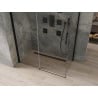 Mexen Omega stumdomomis durimis dušo kabina 130 x 70 cm, skaidri, juoda - 825-130-070-70-00