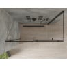 Mexen Omega stumdomomis durimis dušo kabina 130 x 70 cm, skaidri, juoda - 825-130-070-70-00