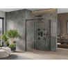 Mexen Omega stumdoma dušo kabina 130 x 80 cm, skaidri, juoda - 825-130-080-70-00