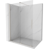 Mexen Velar stumdomoji dušo siena Walk-in 140 x 200 cm, skaidri 8 mm, šlifuotas nikelis - 871-140-000-03-97
