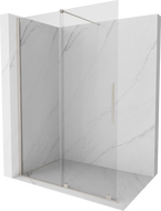 Mexen Velar Stumdomoji dušo sienelė Walk-in 140 x 200 cm, skaidri 8 mm, šlifuotas nikelis - 871-140-000-03-97