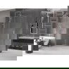 Mexen Velar stumdomoji dušo siena Walk-in 140 x 200 cm, skaidri 8 mm, šlifuotas nikelis - 871-140-000-03-97