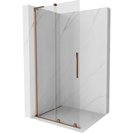 Mexen Velar L slankiojama dušo sienelė Walk-in 90 x 200 cm, skaidri 8 mm, rožinis auksas - 871-090-003-03-60