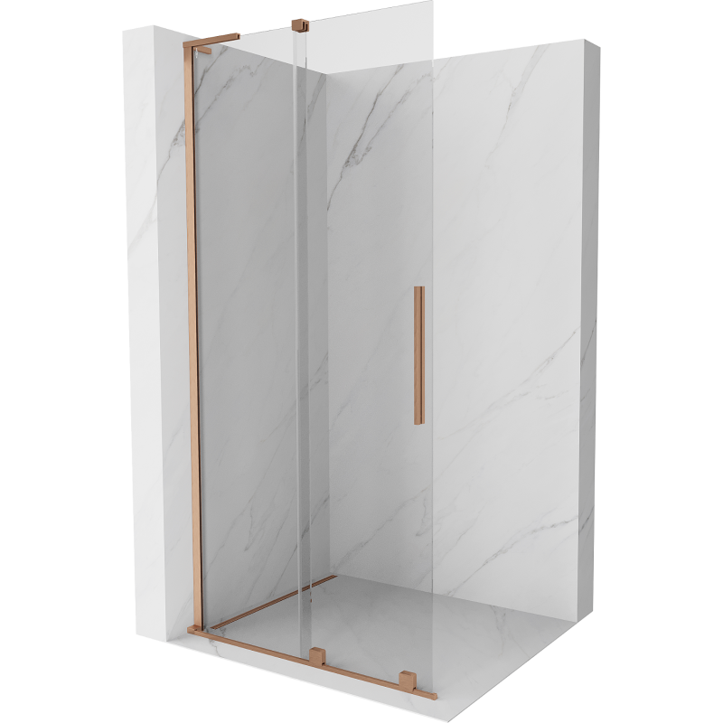 Mexen Velar L stumdomoji dušo siena Walk-in 90 x 200 cm, permatoma 8 mm, poliruota varis - 871-090-003-03-65