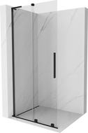 Mexen Velar L stumdomoji dušo sienelė Walk-in 120 x 200 cm, permatoma 8 mm, juoda - 871-120-003-03-70