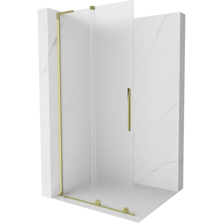 Mexen Velar L slankiojanti dušo sienelė Walk-in 120 x 200 cm, matinė 8 mm, auksinė - 871-120-003-33-50