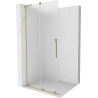 Mexen Velar L slankiojanti dušo sienelė Walk-in 120 x 200 cm, matinė 8 mm, auksinė - 871-120-003-33-50