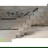 Mexen Omega stumdoma dušo kabina 160 x 80 cm, Skaidrus, Juoda - 825-160-080-70-00