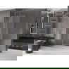 Mexen Velar L Stumdomas dušo sienelė Walk-in 90 x 200 cm, šerkšnas 8 mm, auksinis šepečiuotas - 871-090-003-33-55