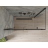 Mexen Omega stumdomoji dušo kabina 160 x 90 cm, permatomas, juoda - 825-160-090-70-00