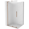 Mexen Velar L stumdomoji dušo siena Walk-in 90 x 200 cm, matinė 8 mm, rožinis auksas - 871-090-003-33-60