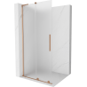 Mexen Velar L stumdoma dušo siena Walk-in 90 x 200 cm, matinė 8 mm, šepečiu valyta varis - 871-090-003-33-65