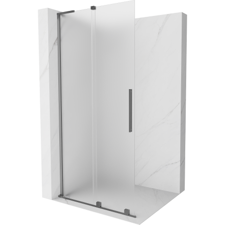 Mexen Velar L stumdoma dušo siena Walk-in 90 x 200 cm, matinis 8 mm, ginklo metalas - 871-090-003-33-95