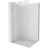 Mexen Velar L stumdomos dušo sienelės Walk-in 110 x 200 cm, matinės 8 mm, šlifuotas nikelis - 871-110-003-33-97