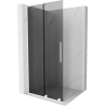 Mexen Velar L Stumdomoji dušo siena Walk-in 90 x 200 cm, grafitas 8 mm, balta - 871-090-003-43-20