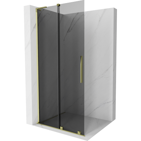 Mexen Velar L stumdomoji dušo sienelė Walk-in 90 x 200 cm, grafitas 8 mm, auksinė - 871-090-003-43-50