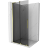 Mexen Velar L stumdomoji dušo sienelė Walk-in 90 x 200 cm, grafitas 8 mm, auksinė - 871-090-003-43-50