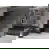 Mexen Velar L slankiojama dušo siena Walk-in 90 x 200 cm, grafitas 8 mm, auksinė šlifuota - 871-090-003-43-55