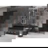 Mexen Velar L slankiojanti dušo siena Walk-in 90 x 200 cm, grafitas 8 mm, rožinis auksas - 871-090-003-43-60