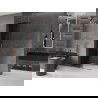 Mexen Velar L slankiojanti dušo siena Walk-in 90 x 200 cm, grafitas 8 mm, rožinis auksas - 871-090-003-43-60