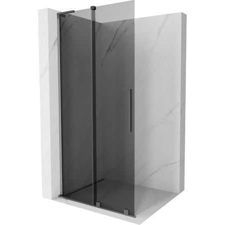 Mexen Velar L stumdoma dušo panelė Walk-in 90 x 200 cm, grafitas 8 mm, gun metalas - 871-090-003-43-95