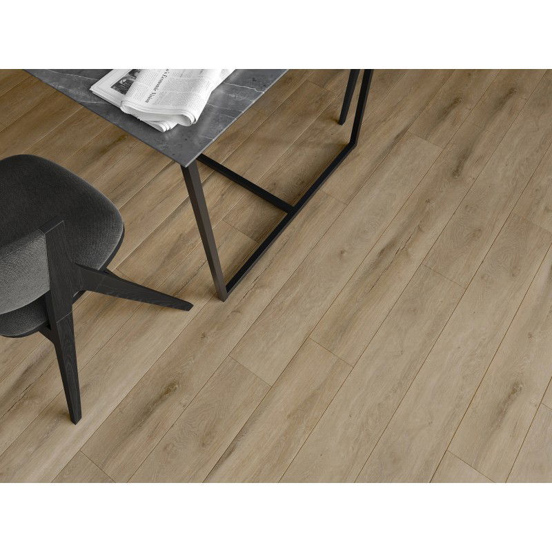 Mexen Long Creek mėginys vinilo SPC plokščių 6,5 mm, IXPE pagrindas 1,5 mm, 4 V-grioveliai, Ąžuolas - F1050-S