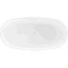 Mexen Eris laisvai pastatoma vonia 180 x 95 cm, balta, baltas persipylimas - 53441809500-20
