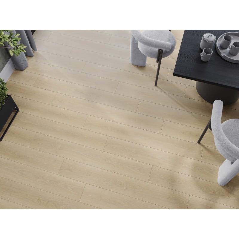 Mexen Charlotte vinilinių plokščių mėginys 1240 x 182 mm SPC 6,5 mm, IXPE 1,5 mm pagrindas, 4 V-Fuga, Ąžuolas - F1055-S