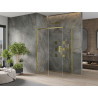 Mexen Omega stumdomas dušo kabinas 140 x 90 cm, permatomas, auksinis - 825-140-090-50-00
