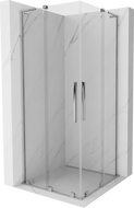 Mexen Velar L Duo stumdoma dušo kabina 100 x 100 cm, skaidrus, chromas - 871-100-100-02-03-01