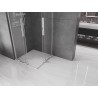 Mexen Velar L Dviguba dušo kabina stumdoma 100 x 100 cm, permatoma, chromas - 871-100-100-02-03-01