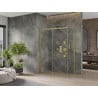 Mexen Omega stumdoma dušo kabina 140 x 80 cm, Skaidrus, Auksinė - 825-140-080-50-00