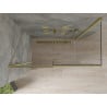 Mexen Omega stumdoma dušo kabina 140 x 80 cm, Skaidrus, Auksinė - 825-140-080-50-00