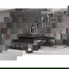 Mexen Velar L Duo stumdomas dušo kabina 80 x 80 cm, skaidri, rožinis auksas - 871-080-080-02-03-60